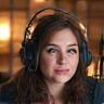 Norsk radiovert foran mikrofon